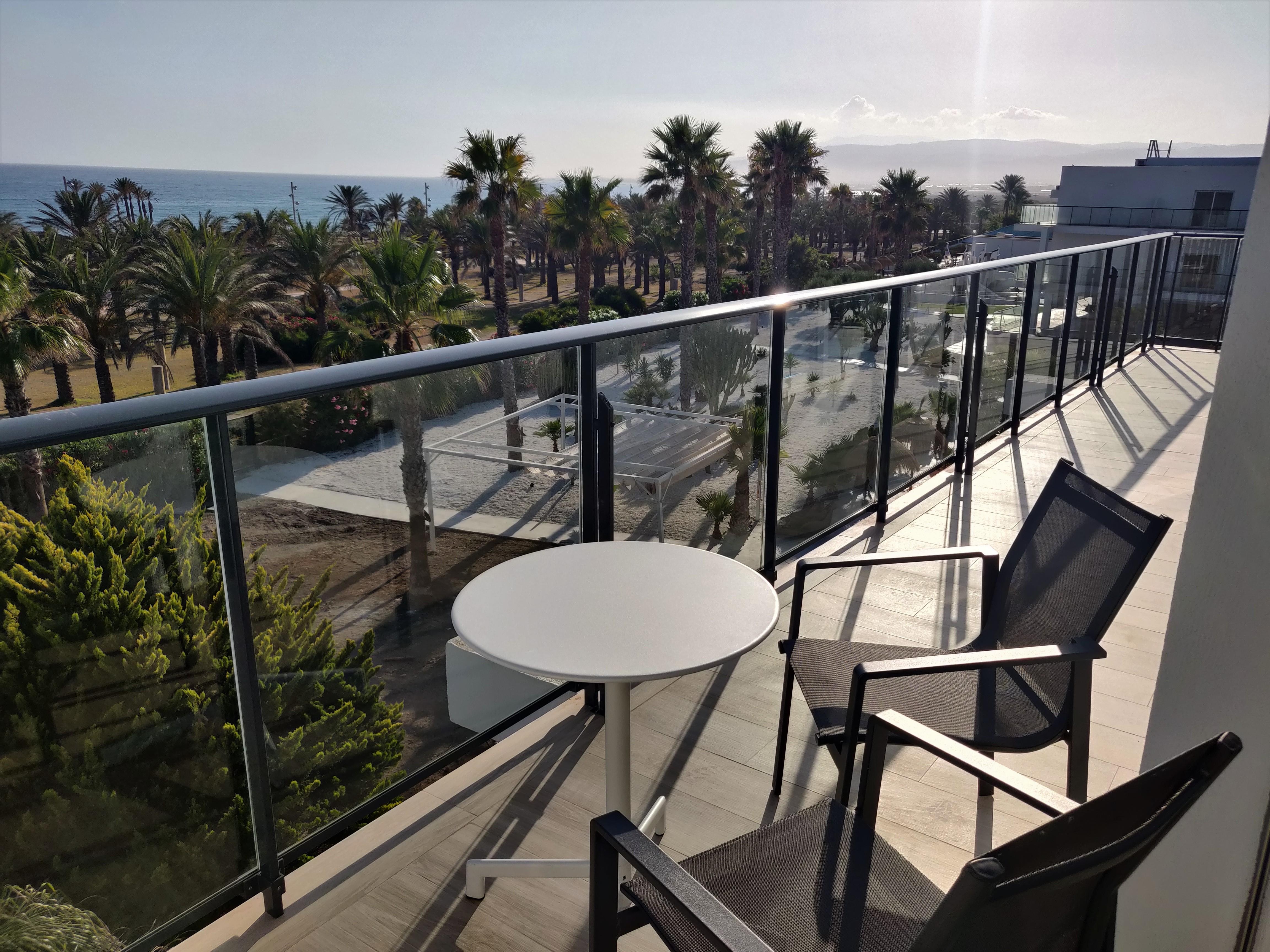 Cabogata Beach Hotel Retamar  Exterior photo A balcony in a hotel